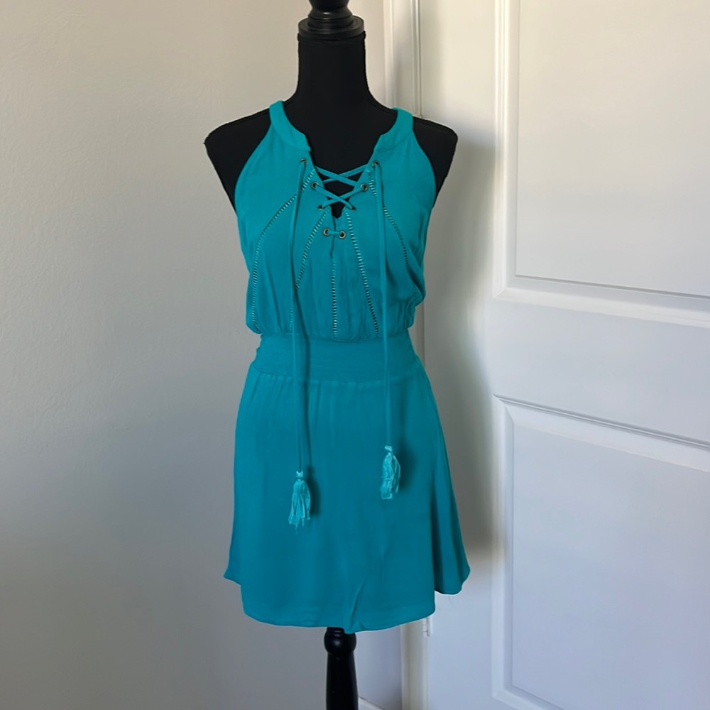 Women’s Turquoise summer dress - Picture 1 of 5